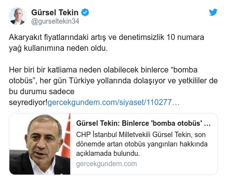 Seferde yanan yolcu otobüslerinin sayısındaki artışın nedenleri?