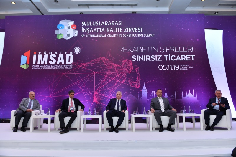 Türkiye İMSAD tarafından 9’uncusu düzenlenen ‘Uluslararası İnşaatta Kalite Zirvesi’nde bir araya geldi